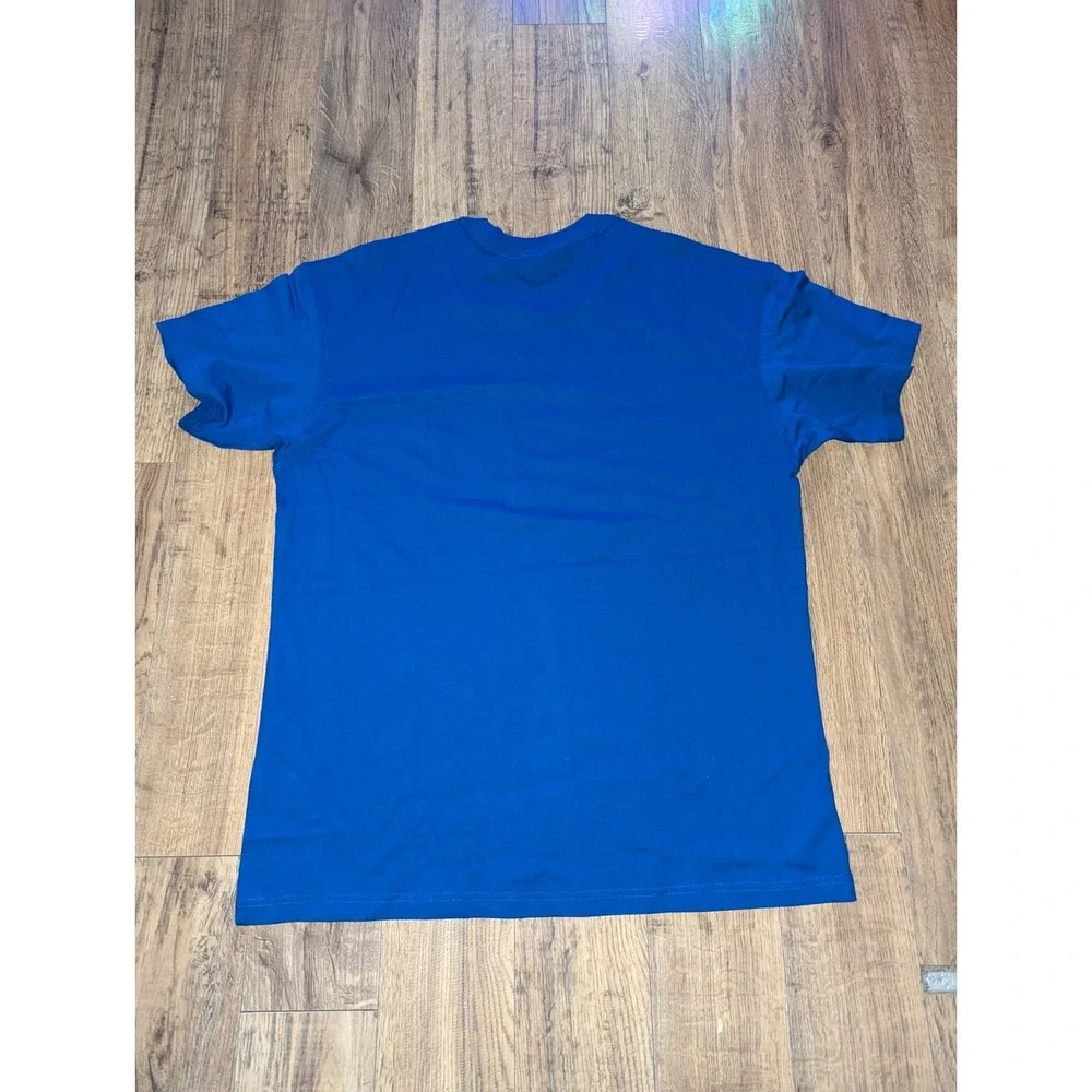 Nike NBA‎ Golden State Warriors Courtside Max90 Blue Tee FJ0371-495 Size Large